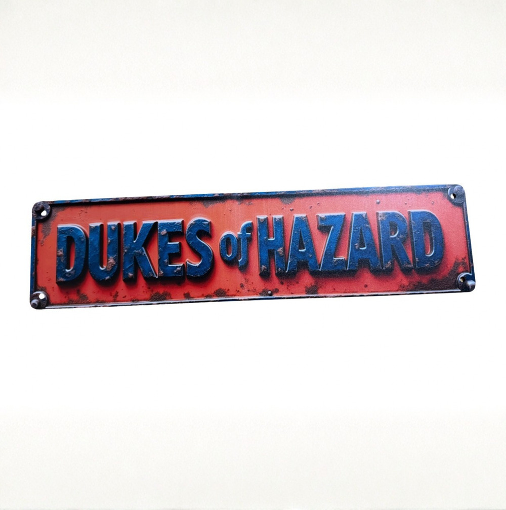 The Dukes of Hazzard Retro Collectible metal Sign 16X4”